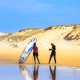 Cours de surf sur la plage